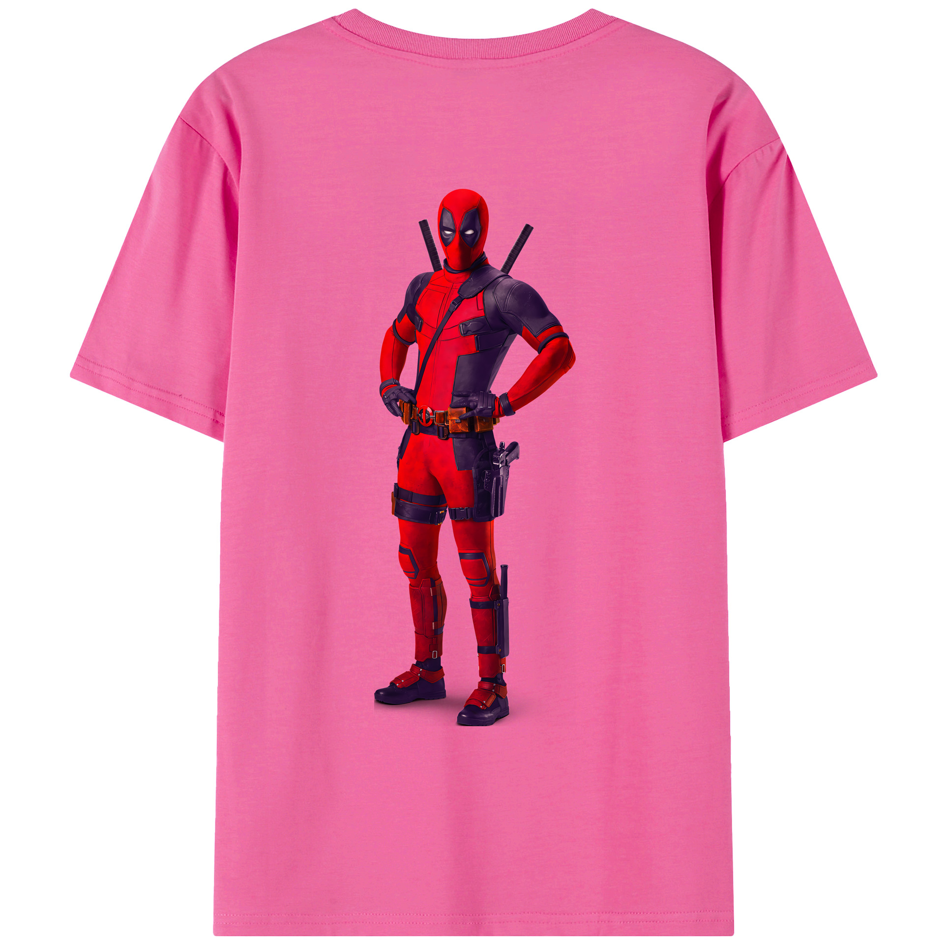 （画像用） Deadpool デッドプール レディース半袖Tシャツ(バックプリント)